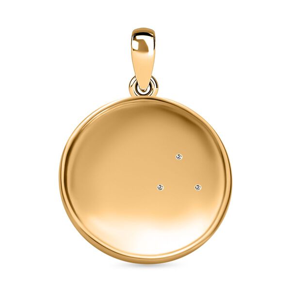 Cosmic Magic runder Anh&auml;nger, Gelbgold Vermeil Silver image number 4