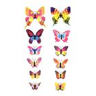 Set mit 48 bunten 3D-Magnet-Schmetterlingen und 48 doppelseitigen Klebebändern image number 1