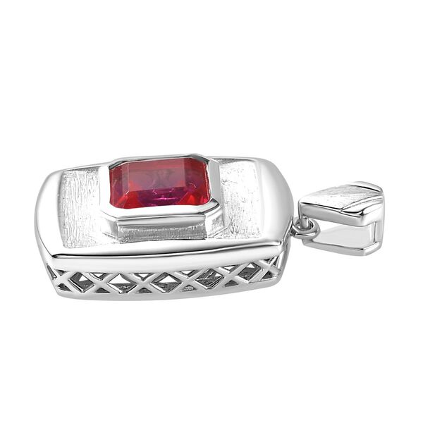 Sunset Quarz Triplette Anhänger 925 Silber rhodiniert ca. 2.75 ct image number 4