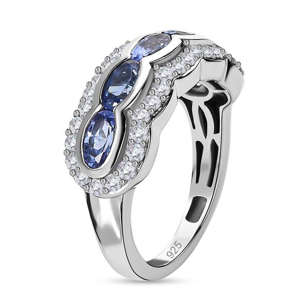 AAA Tansanit und Zirkon Ring - 2,06 ct. image number 5