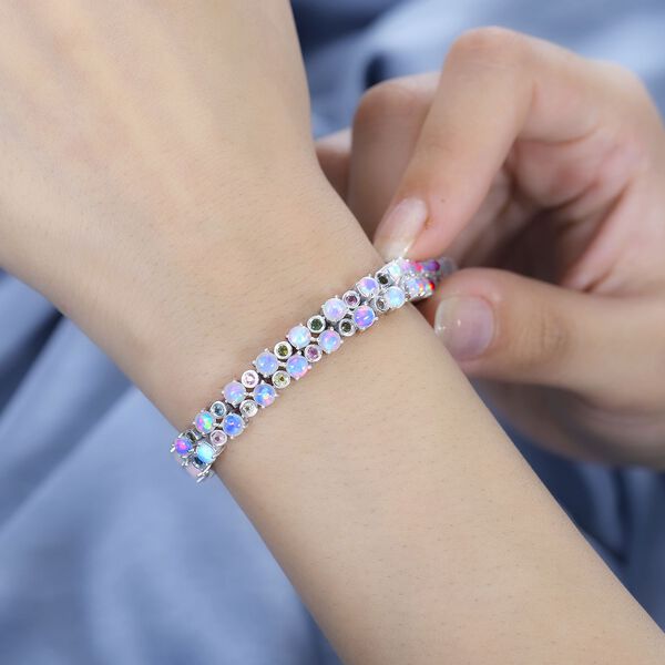 AA Nat&uuml;rliches, &auml;thiopisches Welo Opal und Multi-Turmalin-Armband image number 7