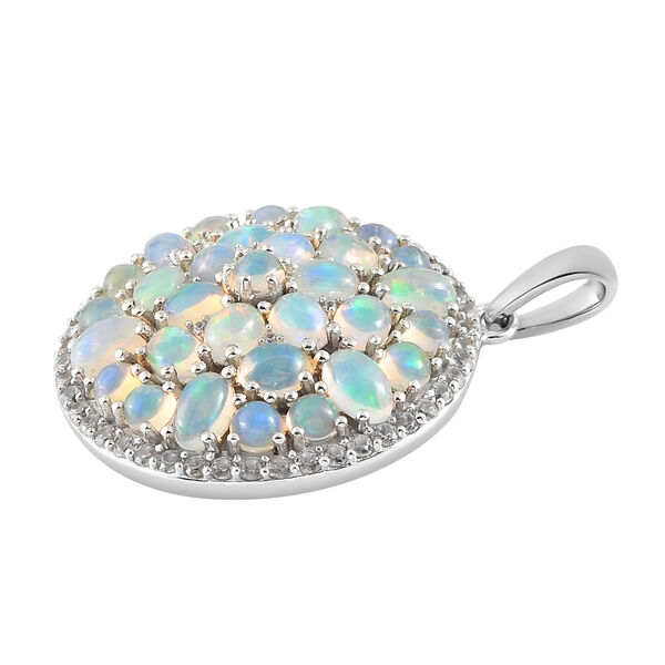 Nat&uuml;rlicher, &auml;thiopischer Opal-Anh&auml;nger, 925 Silber platiniert ca. 4,25 ct image number 4