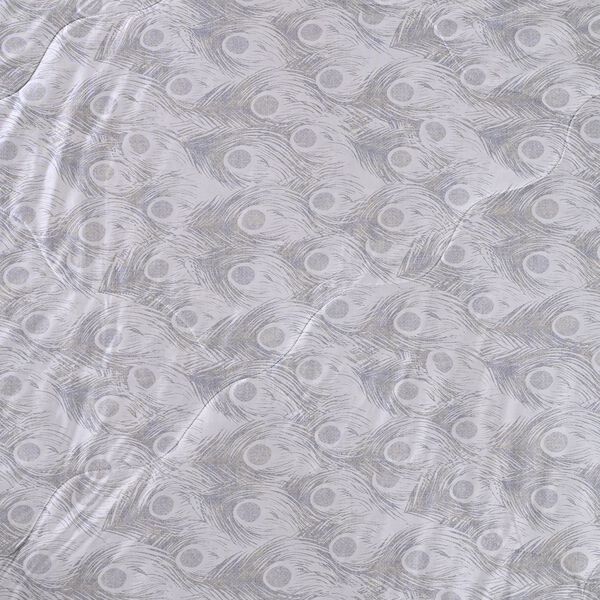 "AB side Silk quilt with cooling fabric fabric:85% nylon+15%spandex A side: print, B side match solid color Filling:100g silk+200g polyester,around 110gsm,33% silk+77% polyester Packing:gift box with PVC cover", "AB side cooling pillowcase with piping wit image number 4