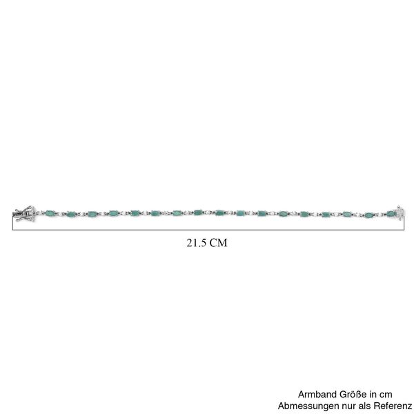 AA Grandidierit und weißes Zirkon Armband, ca. 20 cm, 925 Silber platiniert ca. 5.70 ct image number 5