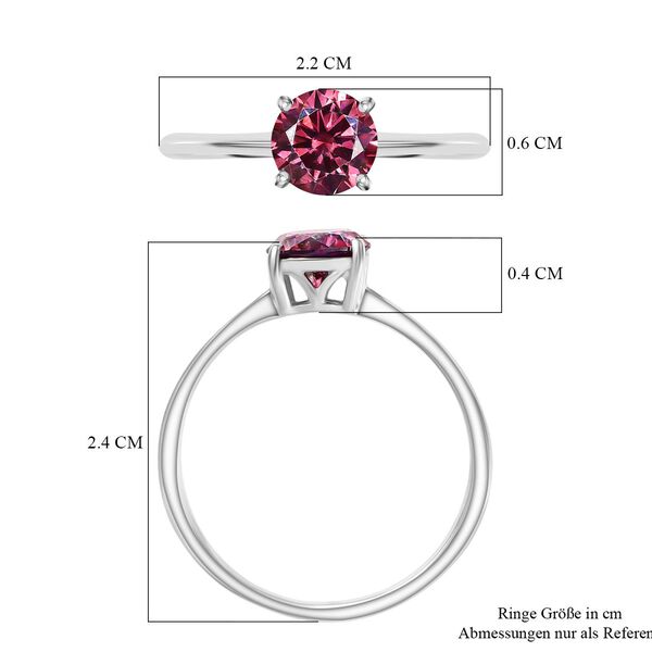 D'Joy roter Moissanit Ring - 0,94 ct. image number 7