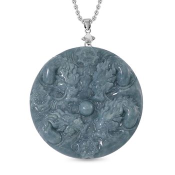 Nat&uuml;rlicher Olmek Jadeit Anh&auml;nger mit 50cm Kette - 265 ct.