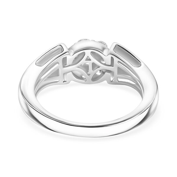 LUXURIANT SI-GH Labor Diamant Ring, 925 Silber rhodiniert - 0,50 ct. image number 6