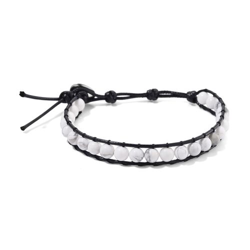 Weißer Howlit Armband ca. Flexibles cm ca. 35.00 ct image number 0