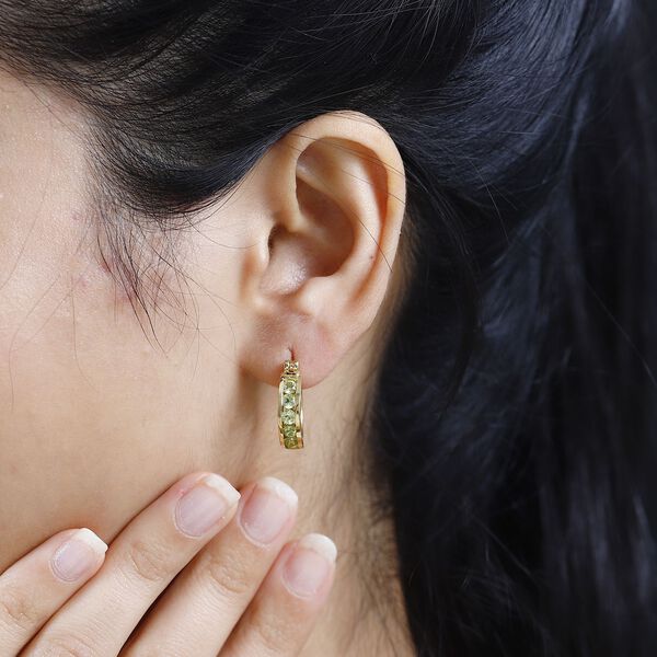 Nat&uuml;rliche Peridot-Ohrringe - 1,45 ct. image number 3