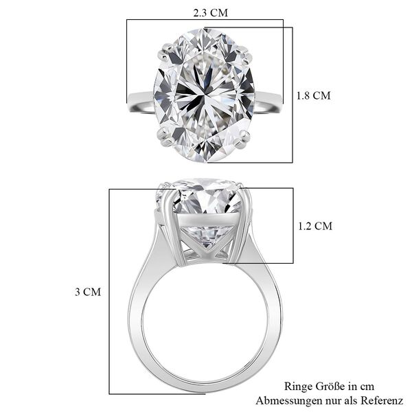 D'Joy Moissanit Ring und Anh&auml;nger mit 45 cm langer Kette image number 14