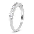 Diamant Band Ring 925 Silber Platin-Überzug image number 4