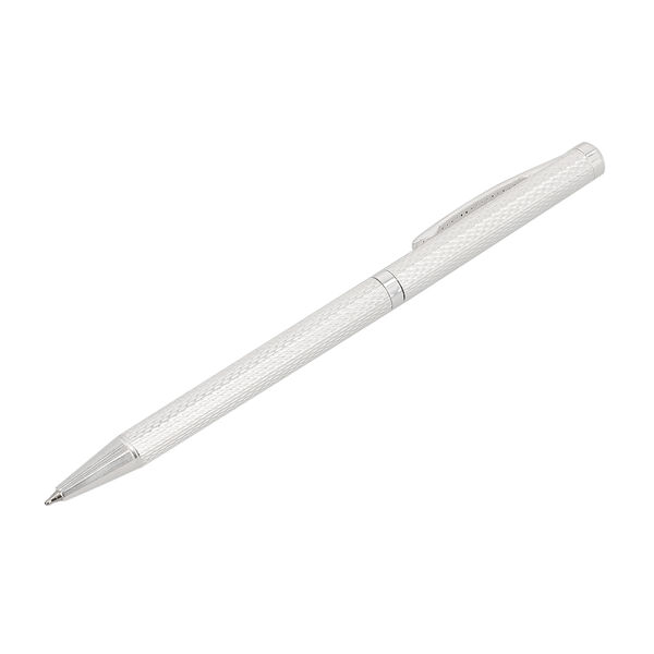 Echten champagner Diamanten 925 Silber Kugelschreiber in Geschenkbox image number 4