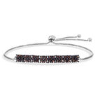 D'Joy Roter Diamant Armband ca. 26.75 cm 925 Silber rhodiniert ca. 0.50 ct