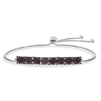 D'Joy rotes Diamant 26,75cm Armband - 0,50 ct.