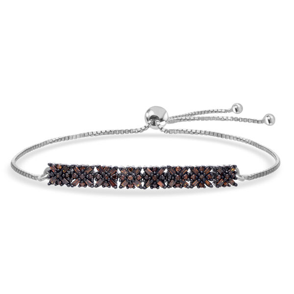 D'Joy rotes Diamant 26,75cm Armband - 0,50 ct.
