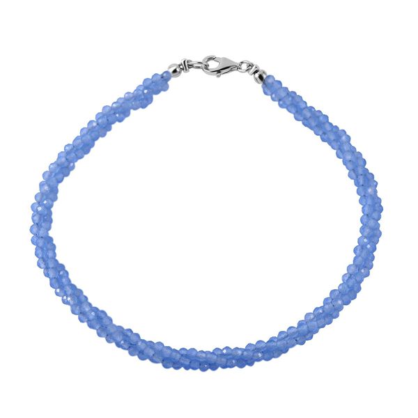 Apatit Armband, ca. 19 cm, 925 Silber ca. 14.25 ct
