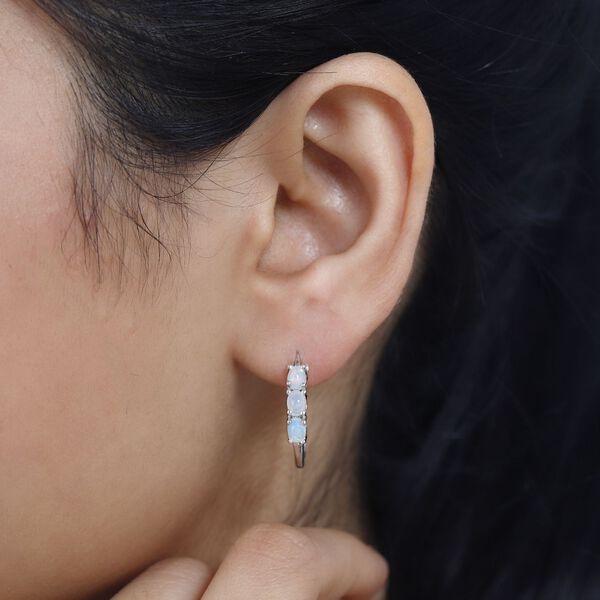 AA nat&uuml;rliche, &auml;thiopische Welo Opal-Ohrringe - 0,79 ct. image number 8