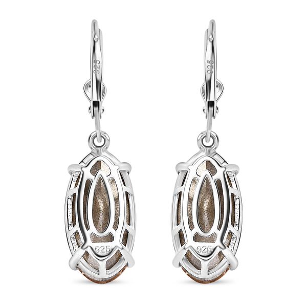 Vintage Rose Kristall Ohrringe,, 925 Silber image number 5