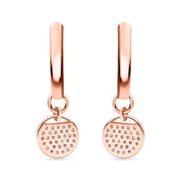 2er Set- Nat&uuml;rlicher Champagner Diamant-Anh&auml;nger mit 50cm Kette und Ohrringe - 0,48 ct. image number 2