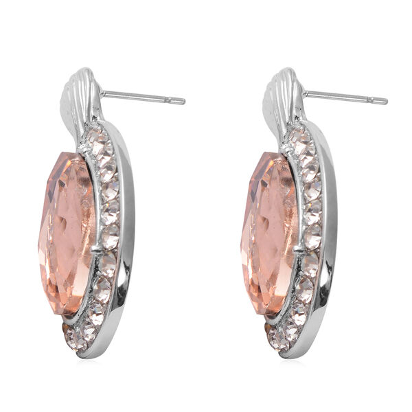 Simuliertes, braunes und weißes Kristall-Schmuckset - 55,53 ct. image number 7