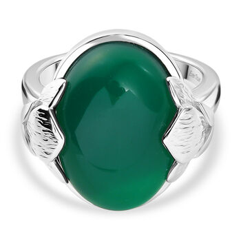 EVER TRUE Verde Onyx Ring Nickelfreies Messing (Gr&ouml;&szlig;e 16.00) ca. 13,54 ct