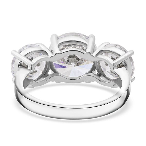 LUSTRO STELLA weißer Zirkonia Trilogie Ring image number 5