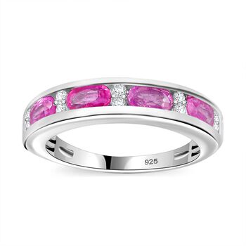 Ilakaka Rosa Saphir und Zirkon Ring - 1,35 ct.