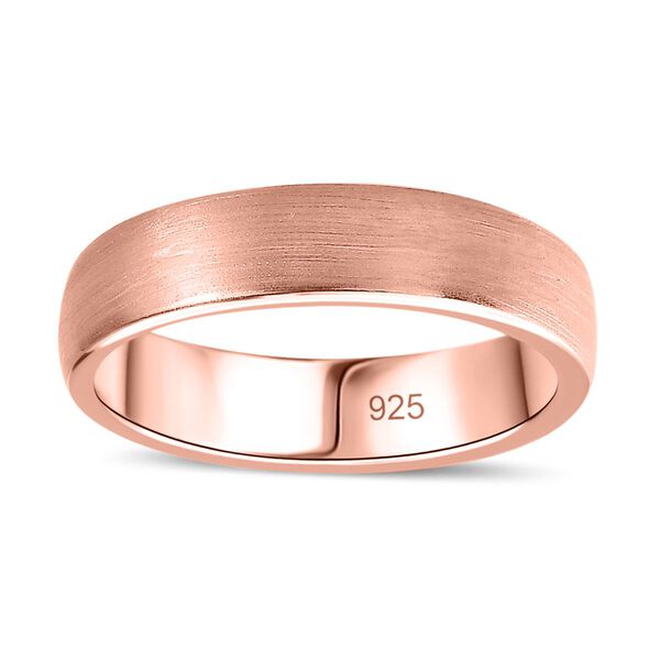 Bandring in 925 Silber mit Roségold Vermeil image number 4