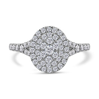 New York Kollektion - Wei&szlig;er  I1 GH Diamant-Ring - 1 ct.
