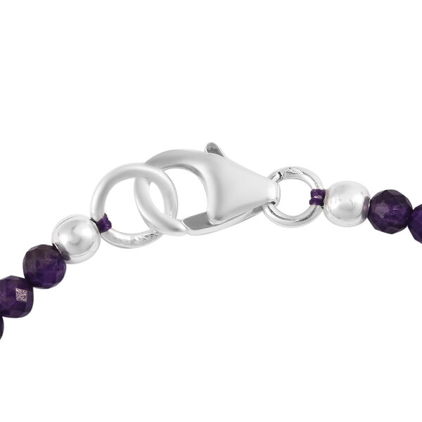 Afrikanischer Amethyst Armband 19 cm 925 Silber ca. 10,54 ct image number 4