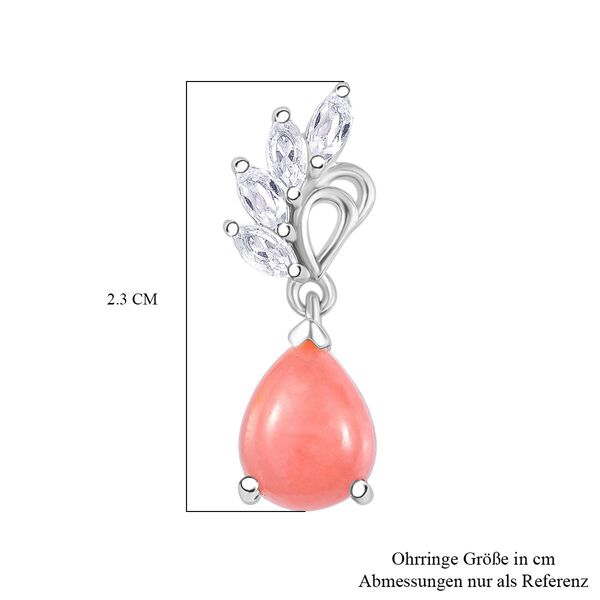 AA Vinicunca peruanische Opal und weiße Topas Ohrringe - 3,77 ct. image number 5