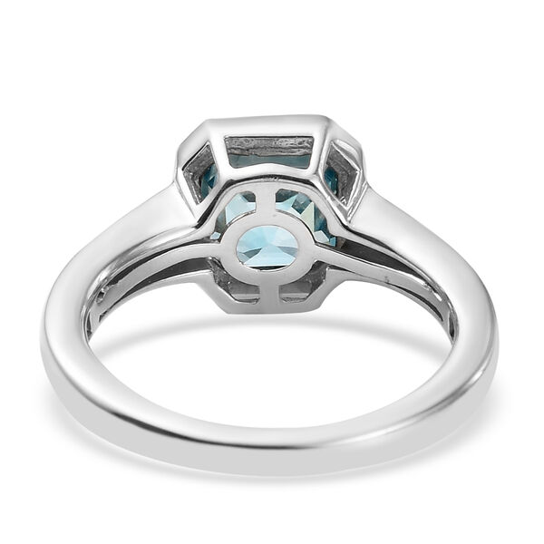 Kambodschanischer, blauer Zirkon-Ring, 925 Silber platiniert  ca. 2,71 ct image number 6