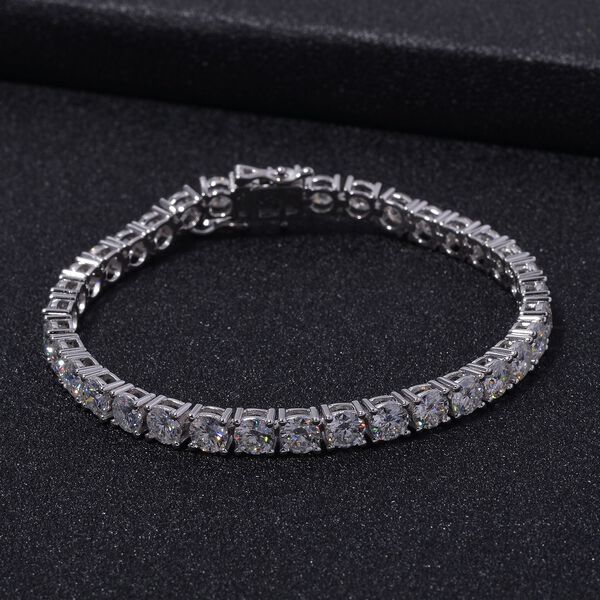 Moissanit Armband, 925 Silber rhodiniert image number 2