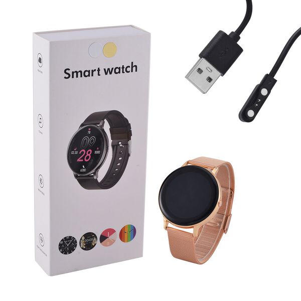 Eleganz Mesh HiWatch Plus, Roségold Smartwatch mit Dual-Modus Bluetooth, 1,28" IPS Display und Wassergeschütztes Design image number 12