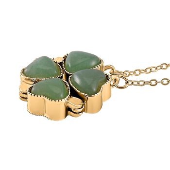 Gr&uuml;nes Achat und gr&uuml;nes Kristall 2-Wege-Schmuckset