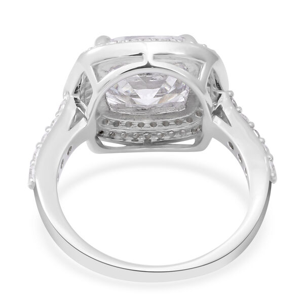 LUSTRO STELLA - wei&szlig;er Zirkonia-Ring - 9,47 ct. image number 5