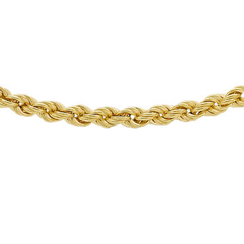 Italienische, Kordelkette, ca. 50 cm, 375 Gelbgold