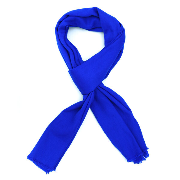 Cashmere Wool Scarf Blau image number 6