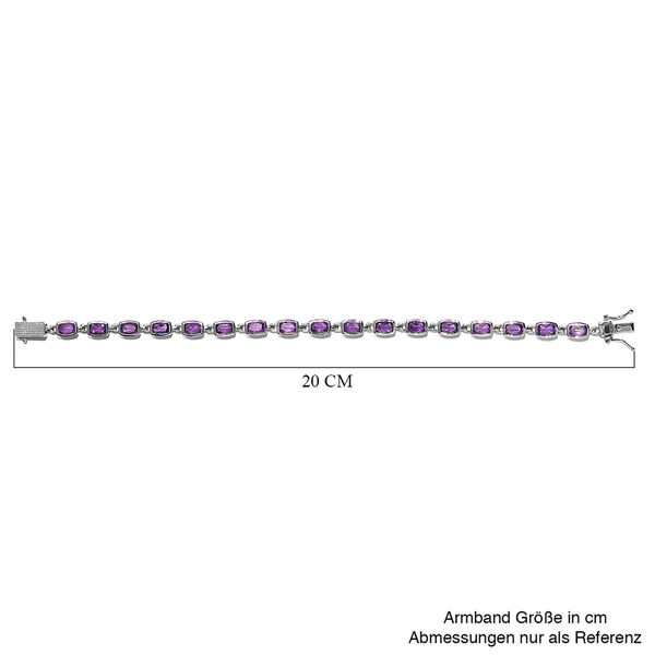 Lusaka Amethyst-Armband, ca. 19 cm, 925 Silber platiniert ca. 7.70 ct image number 5