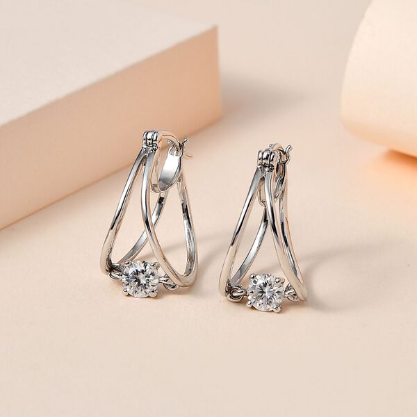 Tanzende Moissanit-Ohrringe - 0,65 ct. image number 2