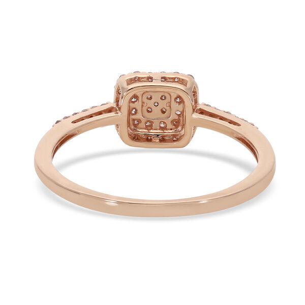 Natürlicher Rosa Diamant I1-I2 Ring 375 Rosegold image number 5
