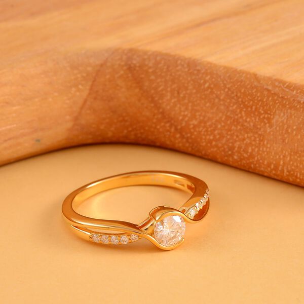 Moissanit Ring, ca. 0,52 ct image number 2