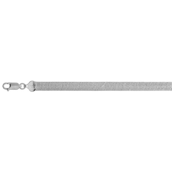 Italienische Fischgrät-Flachkette, 45 cm - 20,30g image number 0