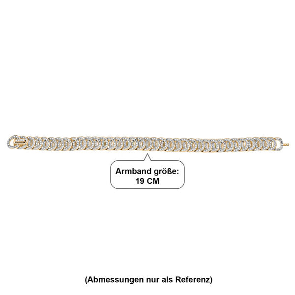 EVER TRUE Wei&szlig;er Diamant Armband ca. 19 cm Nickelfreies Messing (10-15 Werktage Lieferzeit) image number 3