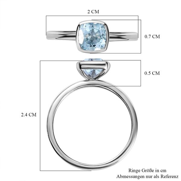 Himmelblauer Topas Ringset, ca. 2.79 ct image number 8