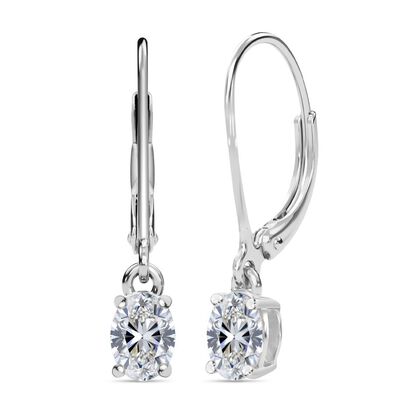 LUXURIANT DIAMOND - Lab Grown Diamant VS-EF SGL zertifiziert Ohrringe 925 Silber rhodiniert ca. 1.00 ct