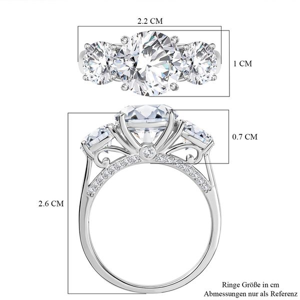 Moissanit Ring - 4,24 ct. image number 6