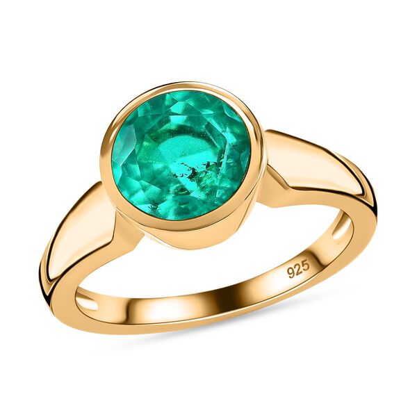 Smaragd Triplett Quarz Ring - 2,46 ct. image number 3