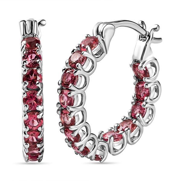 Infinity rosa Turmalin Inside-Out-Creolen - 3,15 ct.