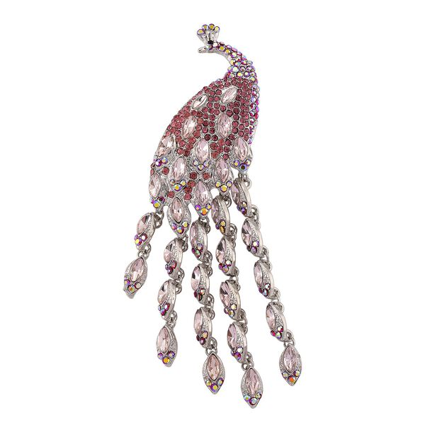 Mehrfarbiger Kristall Brosche